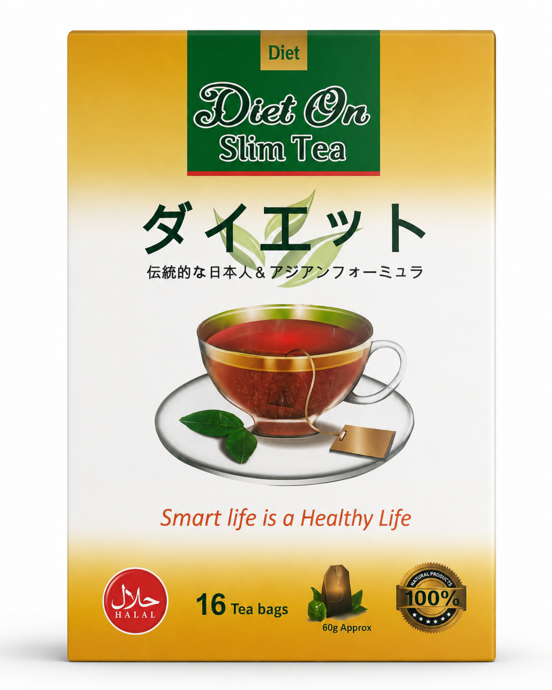 Diet One Slim Tea-16 bags-Tradisional Japanese & Asian Formula